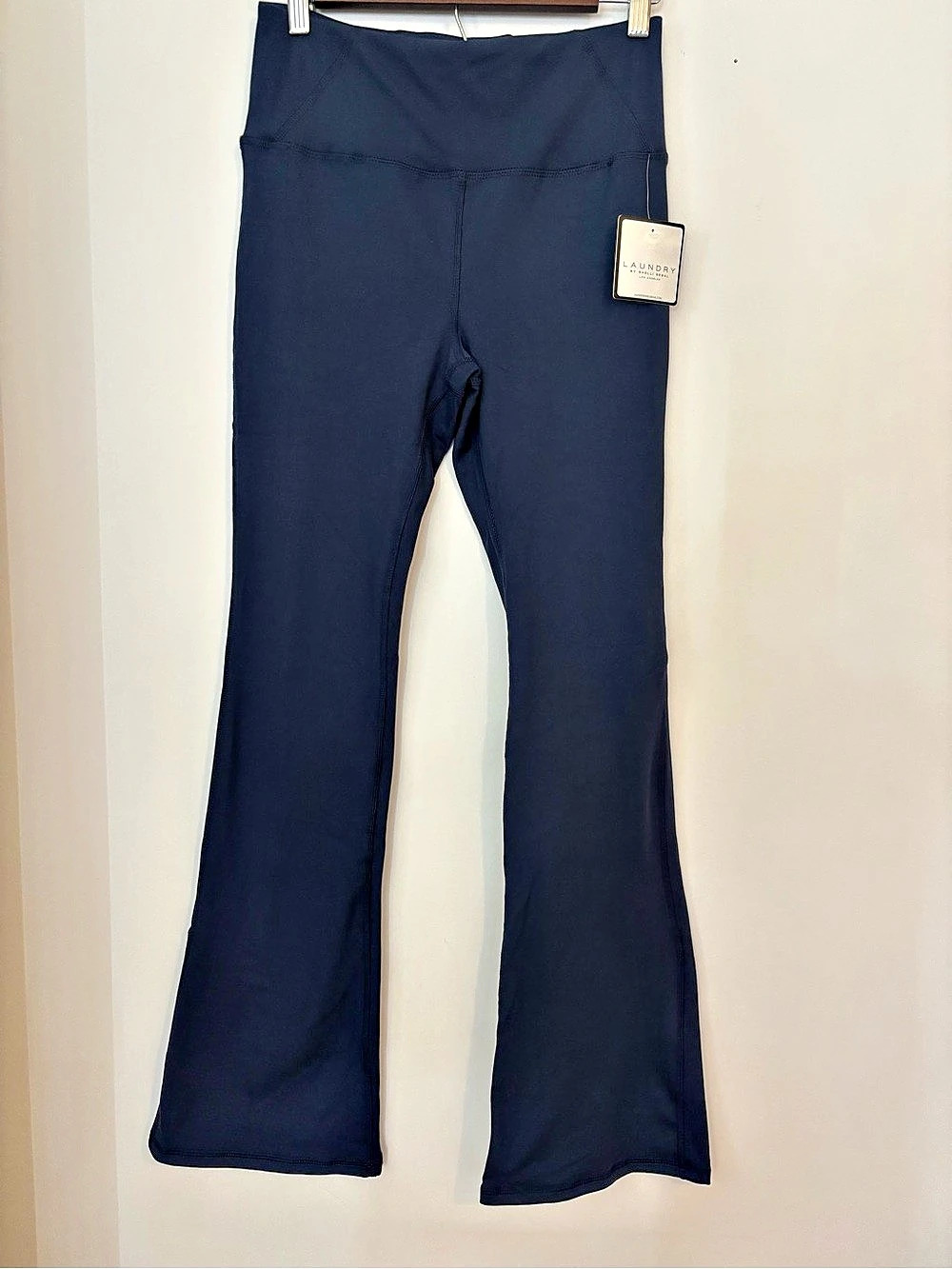 Laundry Yoga Flare Leggings in Blue Size Medium NWT